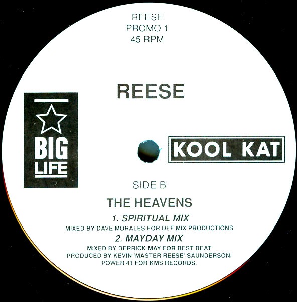 Reese - Youre mine (Hardcore Hiphouse mix) / The heavens (David Morales Spiritual mix / Derrick May mix) Vinyl Promo