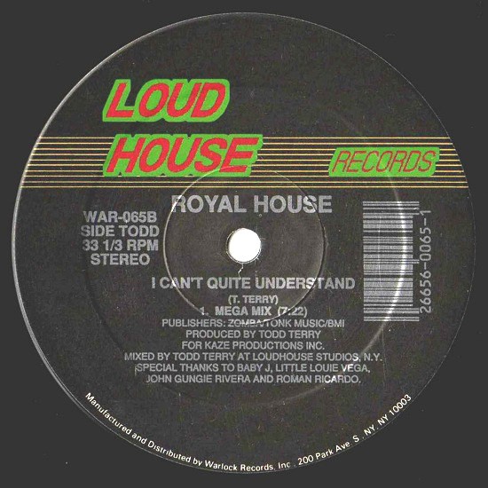 Royal House - I cant quite understand (Todds Megamix / Little Louie Vega Dub / Little Louie Vega Tunnel mix) Vinyl