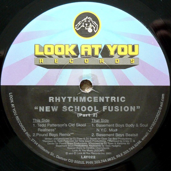 Rhythmcentric - New school fusion (Tedd Pattersons Old School Realness / Pound Boys Remix / 2 Basement Boys Mixes)