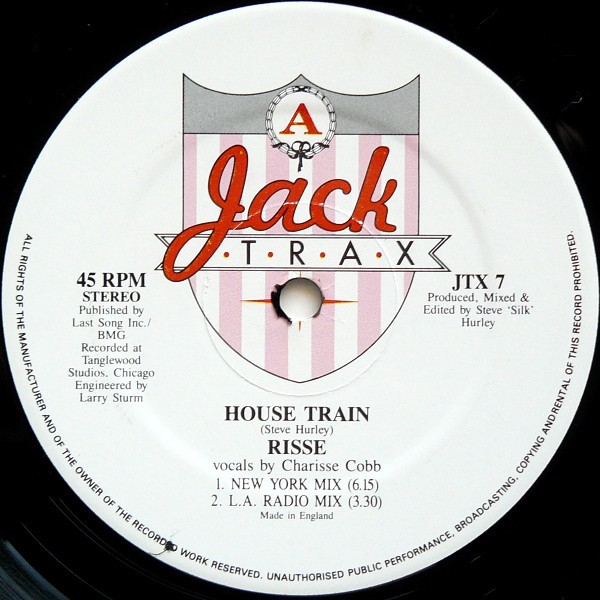 Risse - House train (New York Mix / London Mix / Chicago Mix / L A Radio Mix) Vinyl 12"
