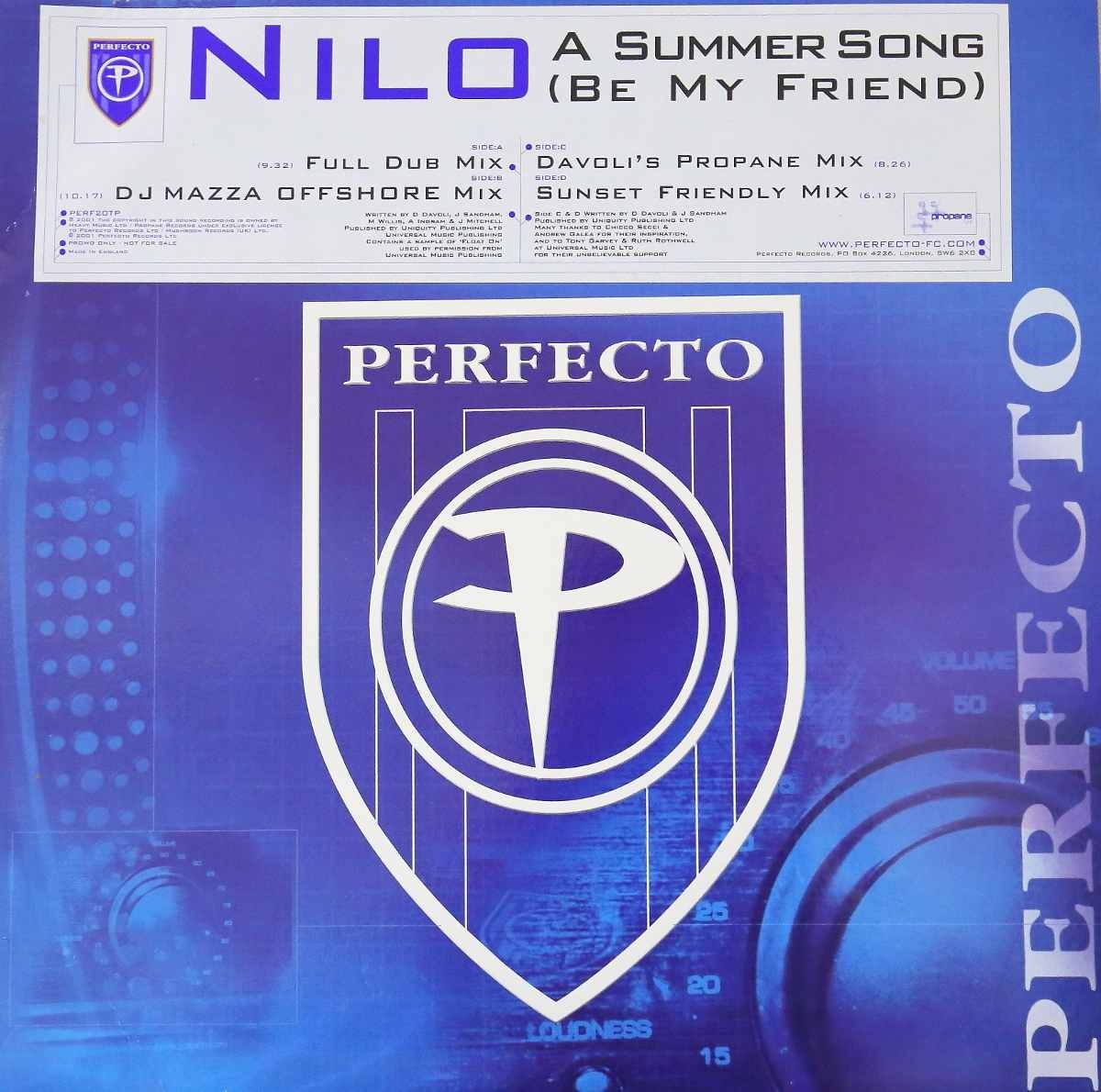 Nilo - A summer song (Be my friend) DJ Mazza Offshore mix / Davolis Propane mix / Sunset Friendly mix (2 x Vinyl)