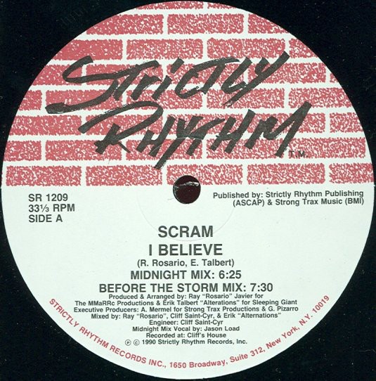 Scram - I believe (5 Original Mixes) Vinyl 12" Record