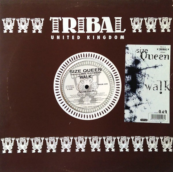 Size Queen - Walk (Club Mix / Dub Mix / Pauls Groove) Vinyl 12" Record