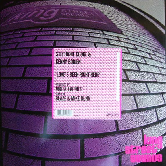 Stephanie Cooke & Kenny Bobien - Loves been right here (Blaze Club mix / Blaze Harmony mix / 2 Mike Dunn Mixes) Vinyl 12"