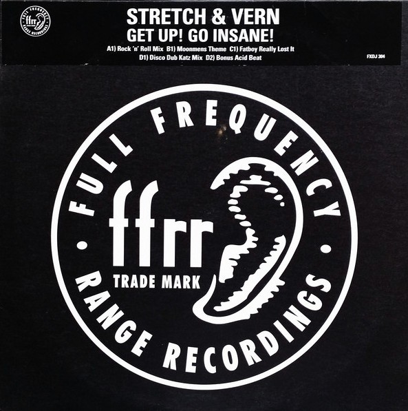 Stretch & Vern - Get up Go insane (Rock N Roll mix / Moonmen / Fatboy Slim / Mighty Dub Katz Mixes) 2 x Vinyl