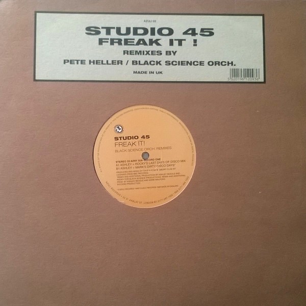 Studio 45 - Freak it (2 Pete Heller / 2 Black Science Orchestra Mixes) 2 x Vinyl