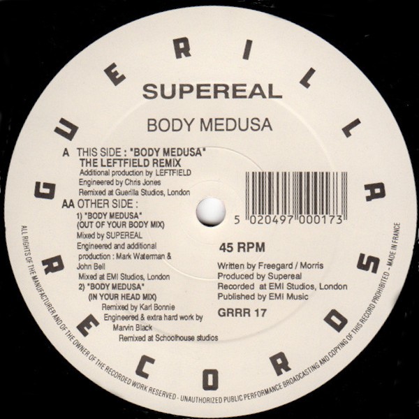 Supereal - Body medusa (Leftfield Remix / Out Of Your Body Mix / Out Of Your Head Mix) Vinyl 12"