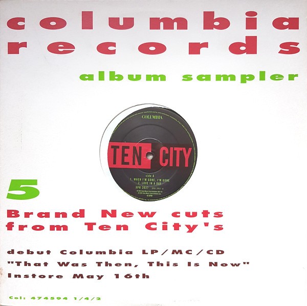 Ten City - 5 Track Vinyl EP feat Under You / Love In A Day / When Im Gone / Say Something / Joy & Pain (Vinyl Promo)