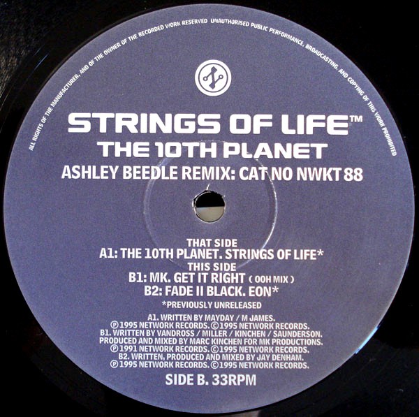 10th Planet - Strings Of Life (Ashley Beedle Remix) / MK - Get It Right / Fade II Black - Eon (Vinyl 12")