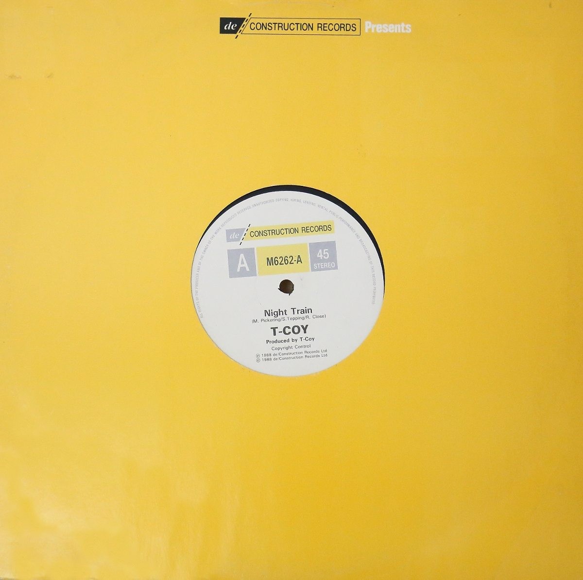 T Coy - Night train / Keep On Drivin (Vinyl 12" Record)