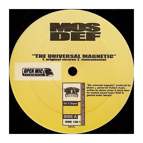Mos Def - The universal magnetic (Original Mix / Inst) / If you can huh you can hear (Original Mix / Inst) SEALED COPY