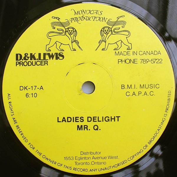 Mr Q - Ladies delight (Long Version / Short Version) 12" Vinyl Record