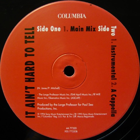 Nas - It aint hard to tell (Main mix / Instrumental / acappella)