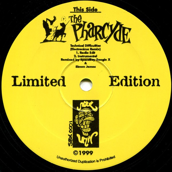 Pharcyde - Technical difficulties (Electronicus Remix / Instrumental) / Spaceboy Boogie X - Underground sound (Edit / Inst)