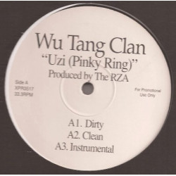 Wu Tang Clan - Uzi (Pinky ring) (Dirty Version / Clean Version / Instrumental) /  Yall been warned (Dirty Version / Instrumental
