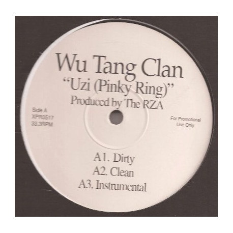 Wu Tang Clan - Uzi (Pinky ring) (Dirty Version / Clean Version / Instrumental) /  Yall been warned (Dirty Version / Instrumental