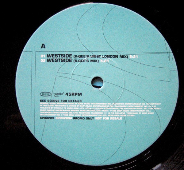 TQ - Westside (K-Gee's mixes) / Westside part III (Budd'ah remix (dirty version / My Melody (Westside part II) Promo