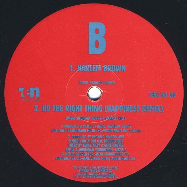 Redhead Kingpin & The F B I - Get it together / Do the right thing (12" Vinyl Record)