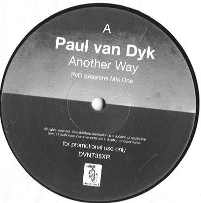 Paul Van Dyk - Another way (PVD sessions 1 / PVD Sessions 2) 12" Vinyl Record (Promo)